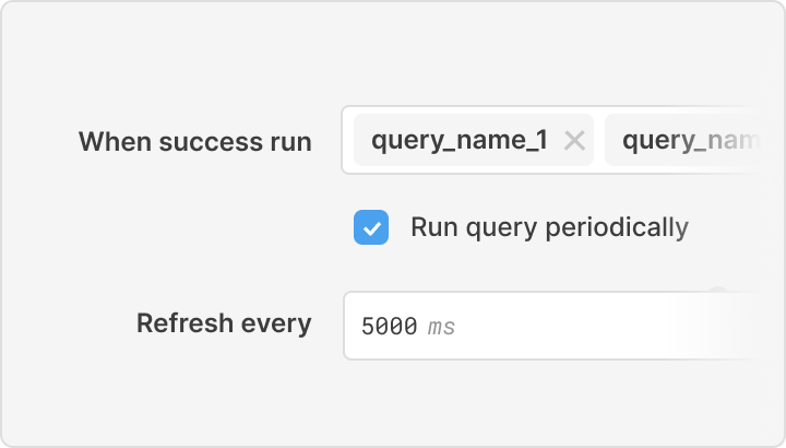 Backend logic = simple settings