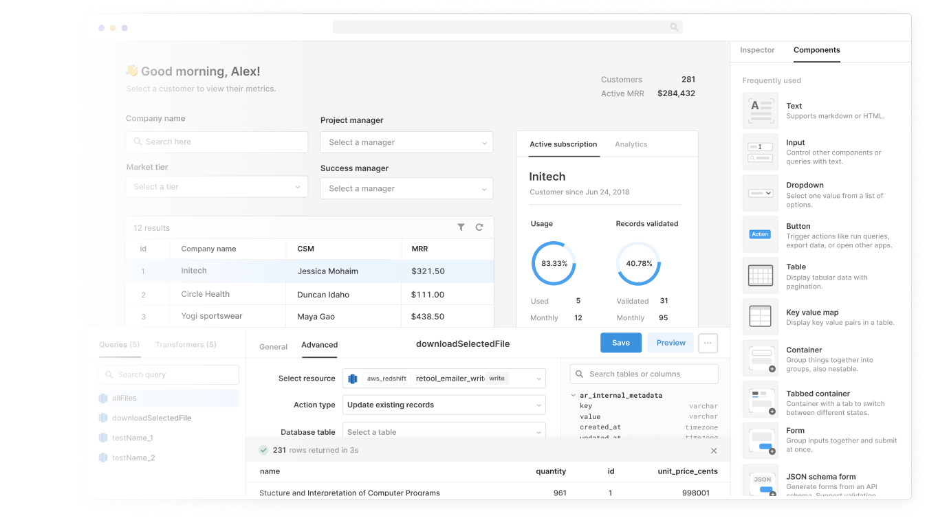 Build a CRUD tool for Redshift
